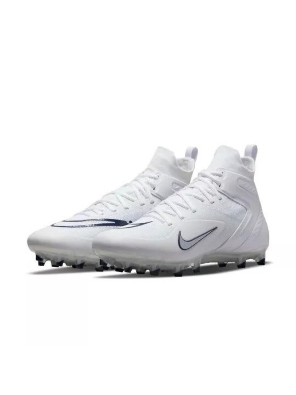 Nike Mens Alpha Huarache 8 Elite LAX White Lacrosse Cleats CW4447-101 Size 11.5